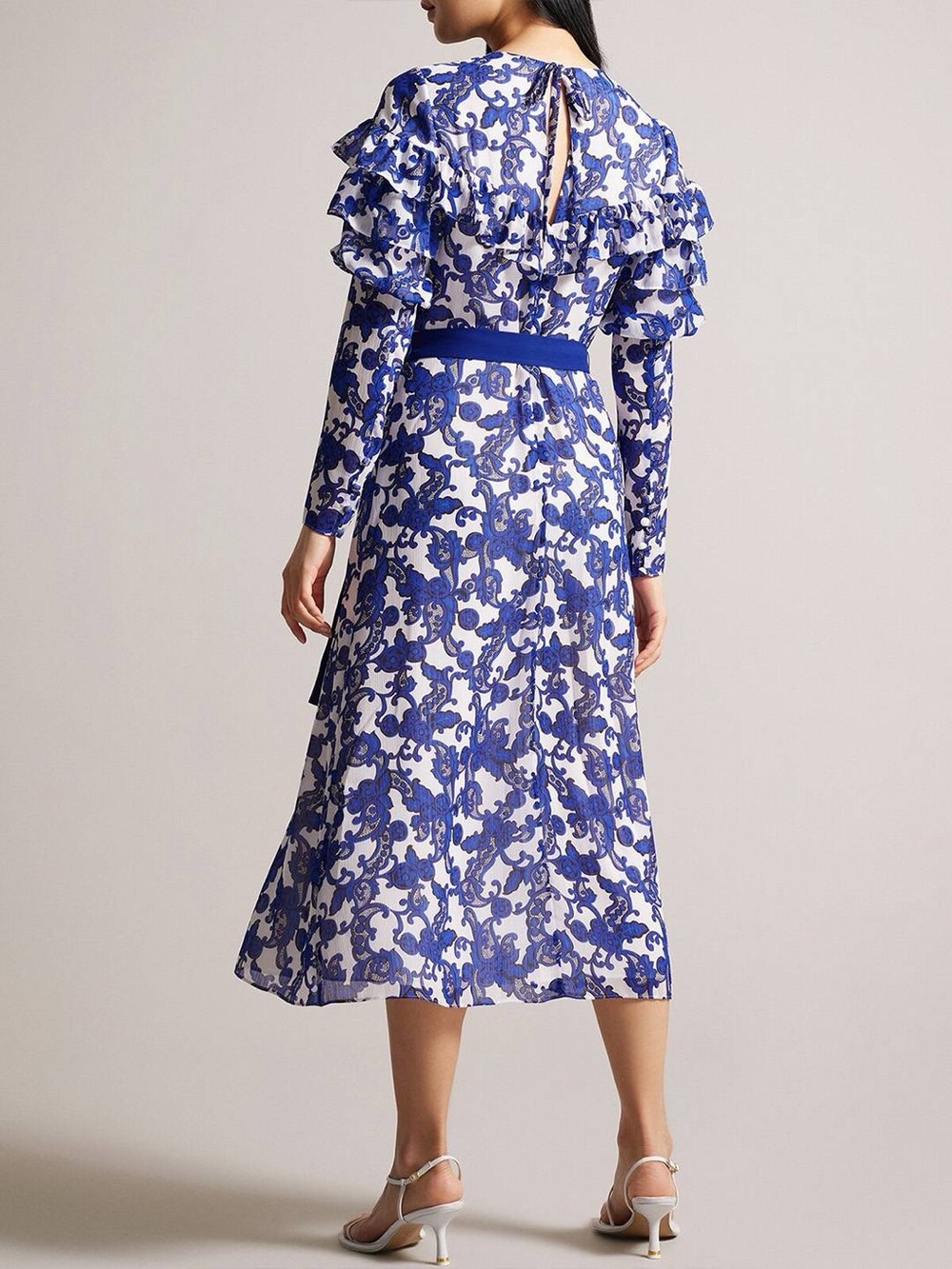 NWT Ted Baker Marquis Jacquard Paisley Midi Dress - Picture 3 of 10